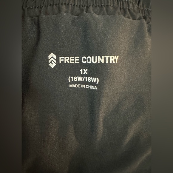 💜Free Country Black Drawstring Active Skort - Picture 4 of 10